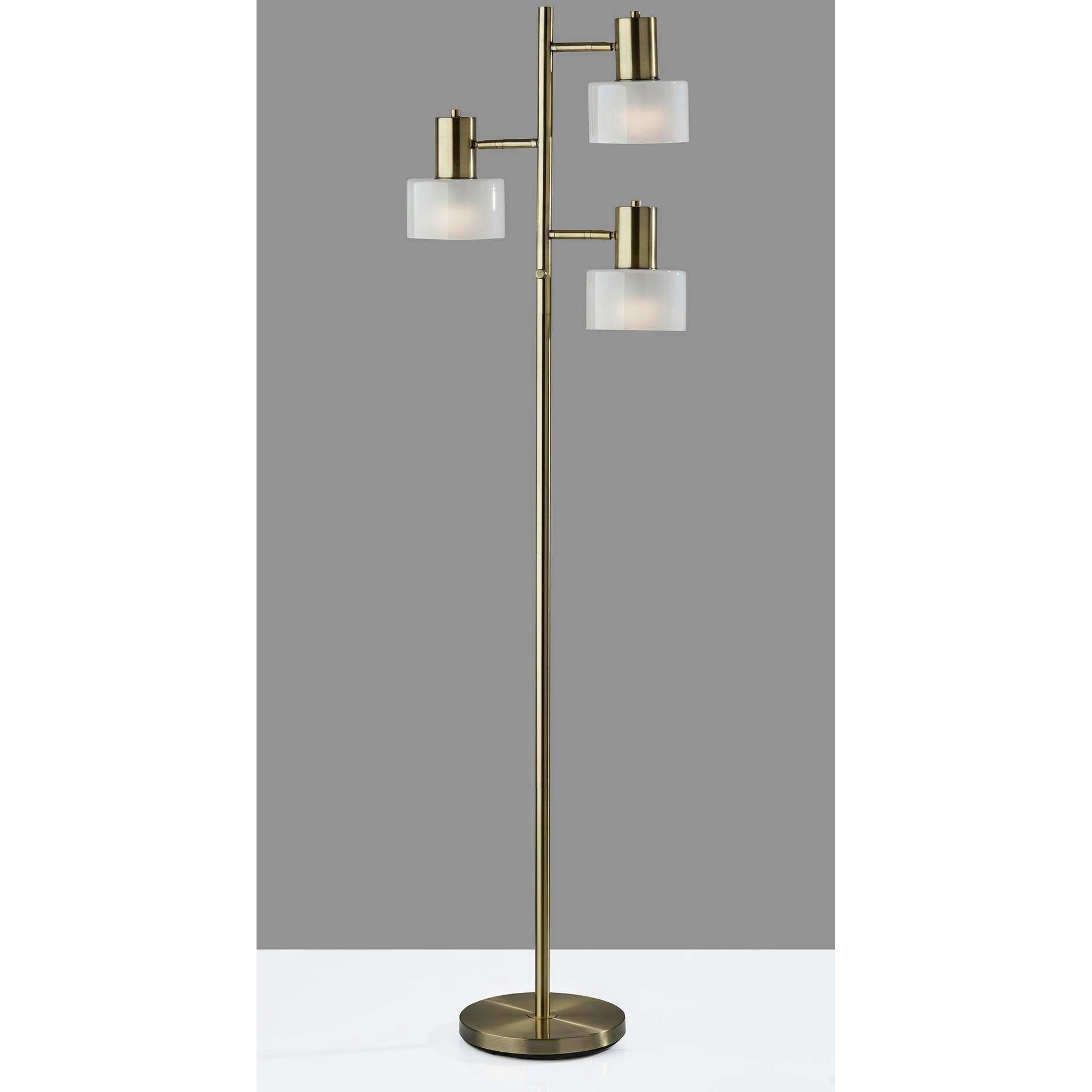 Rhodes 67.5 inch 40.00 watt Antique Brass Tree Floor Lamp Portable Light