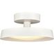 Nancy LED 11.75 inch Matte White Semi Flush Mount Ceiling Light