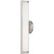 Visby LED 4 inch Brushed Nickel ADA Bath Vanity Wall Light