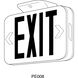Exit Signs LED 2 inch White Emergency Exit Light Ceiling Light in Red Letters