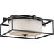 Chadwick 2 Light 15 inch Matte Black Flush Mount Ceiling Light