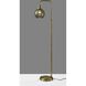 Sophia 60 inch 60.00 watt Brass Floor Lamp Portable Light, Simplee Adesso