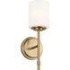 Ali Wall Sconce Wall Light in Brushed Natural Brass