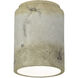 Radiance Cylinder LED 6.5 inch Greco Travertine Outdoor Flush-Mount
