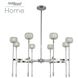Mae LED 32 inch Chrome Chandelier Ceiling Light