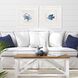 Indigo Sealife Blue and Gray and White and Multi Framed Art, Propac
