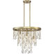 Livorno 4 Light 21 inch Noble Brass Chandelier Ceiling Light