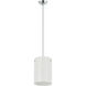 Swirled 1 Light 8 inch Chrome Pendant Ceiling Light