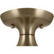 Sisu LED 5 inch Champagne Bronze Semi Flush Mount Ceiling Light