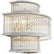 Mancini 2 Light 13.78 inch Nickel and Clear Glass Wall Lamp Wall Light