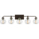 Sean Lavin Clara 5 Light 40 inch Oil Rubbed Bronze Vanity Light Wall Light