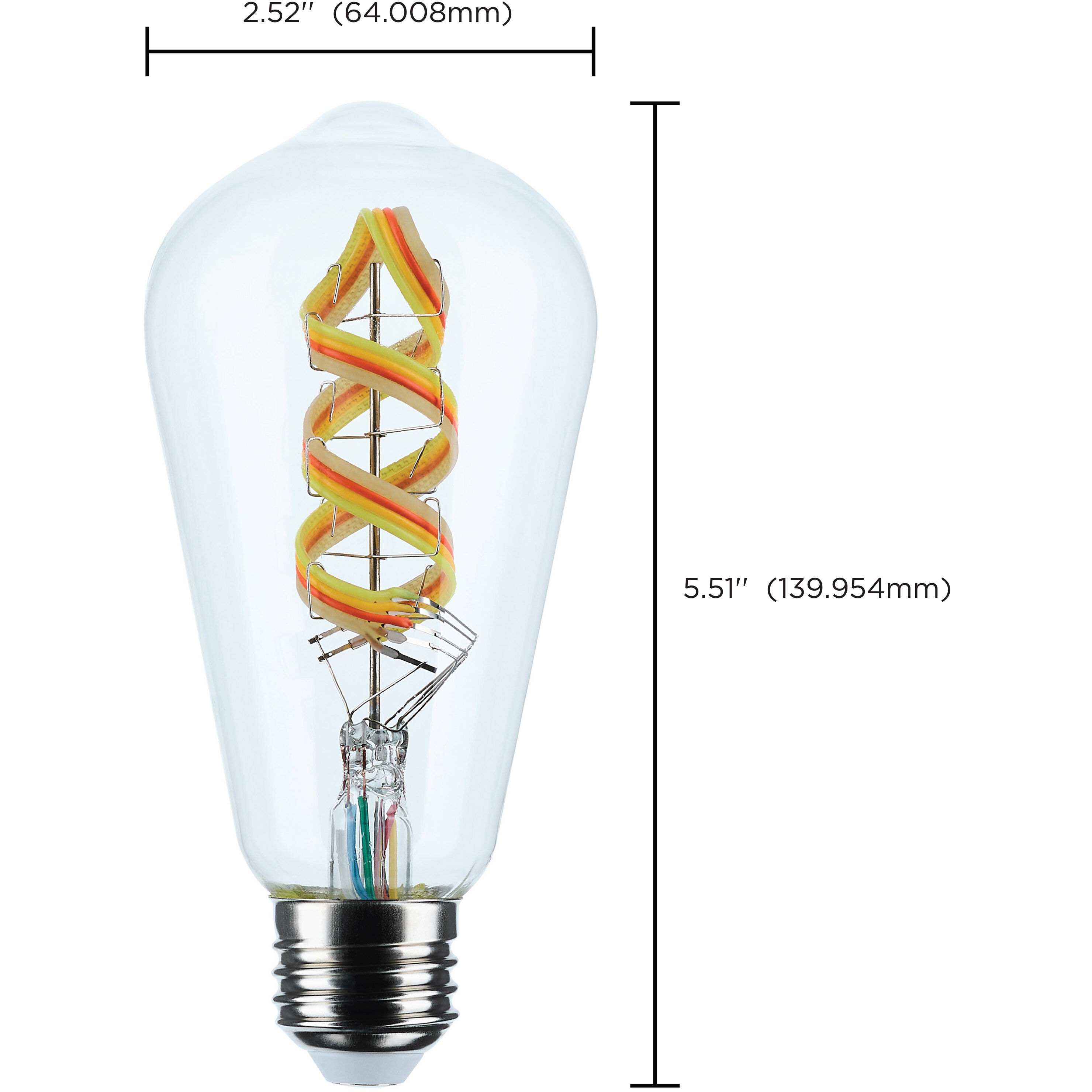 Starfish LED ST19 E26 6.00 watt 120 2700K-5000K LED Filament, ColorQuick