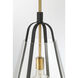 Paxos 1 Light 15.5 inch Legacy Brass and Sand Coal Pendant Ceiling Light
