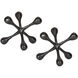 Harlan Black Nickel Decorative Objects, Set of 2