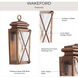 Wakeford 1 Light 18 inch Antique Copper Outdoor Wall Lantern