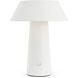 Sean Lavin Sesa 7.7 inch 2.20 watt Matte White Rechargeable Table Lamp Portable Light