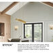 Stitch LED 58.75 inch Lacquered Brass Chandelier Ceiling Light