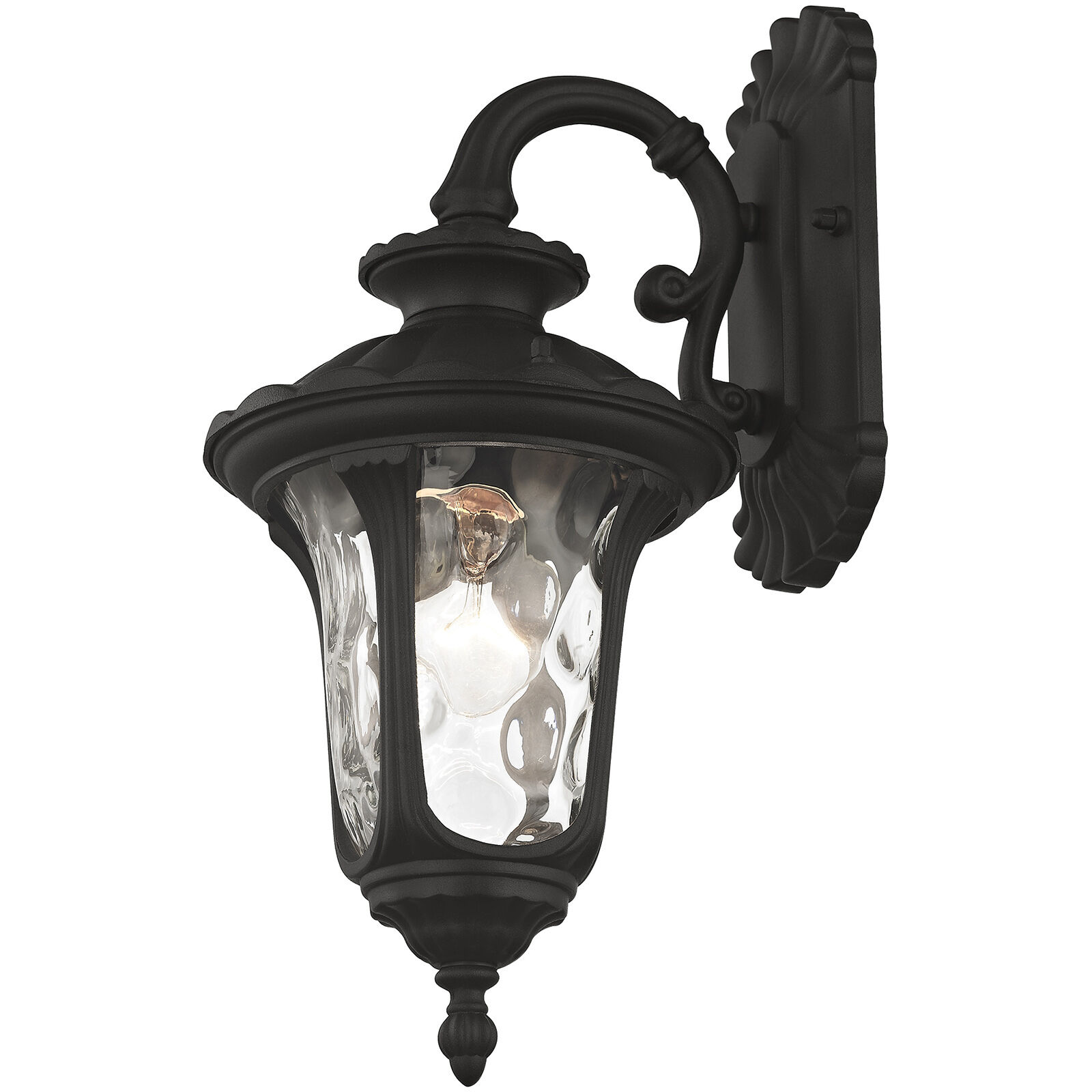 Oxford 1 Light 16 inch Textured Black Outdoor Wall Lantern