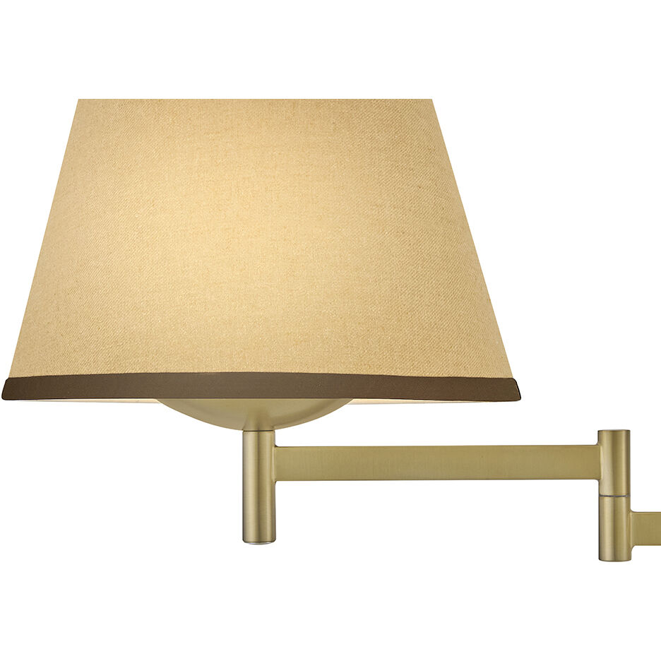 Sonia Wall Mount Wall Light in Light Beige Fabric