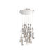 Hookah LED 23 inch Polished Nickel Chandelier Ceiling Light