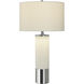 Vidrio 29.75 inch 150 watt Polished Chrome Table Lamp Portable Light