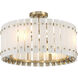 Bardon 4 Light 20.75 inch Celeste Brass Semi-Flush Ceiling Light