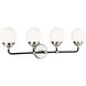 Ian K. Fowler Cafe Wall Bath Fixture Wall Light in Brushed Nickel