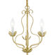 Katarina 3 Light 13 inch Soft Gold Chandelier Ceiling Light
