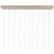 Virtu 30 Light 54 inch Natural/Silver Multi-Drop Pendant Ceiling Light