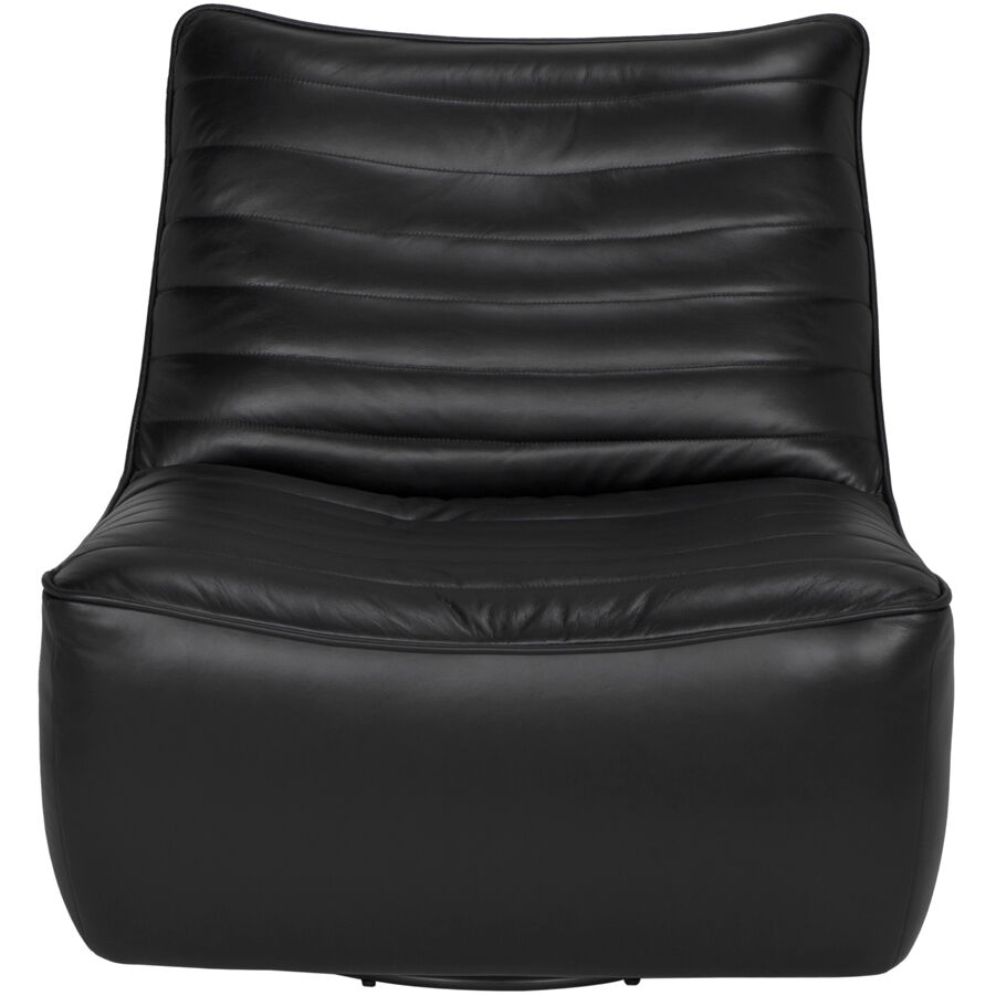 McClain Onyx Black Swivel Single Sofa