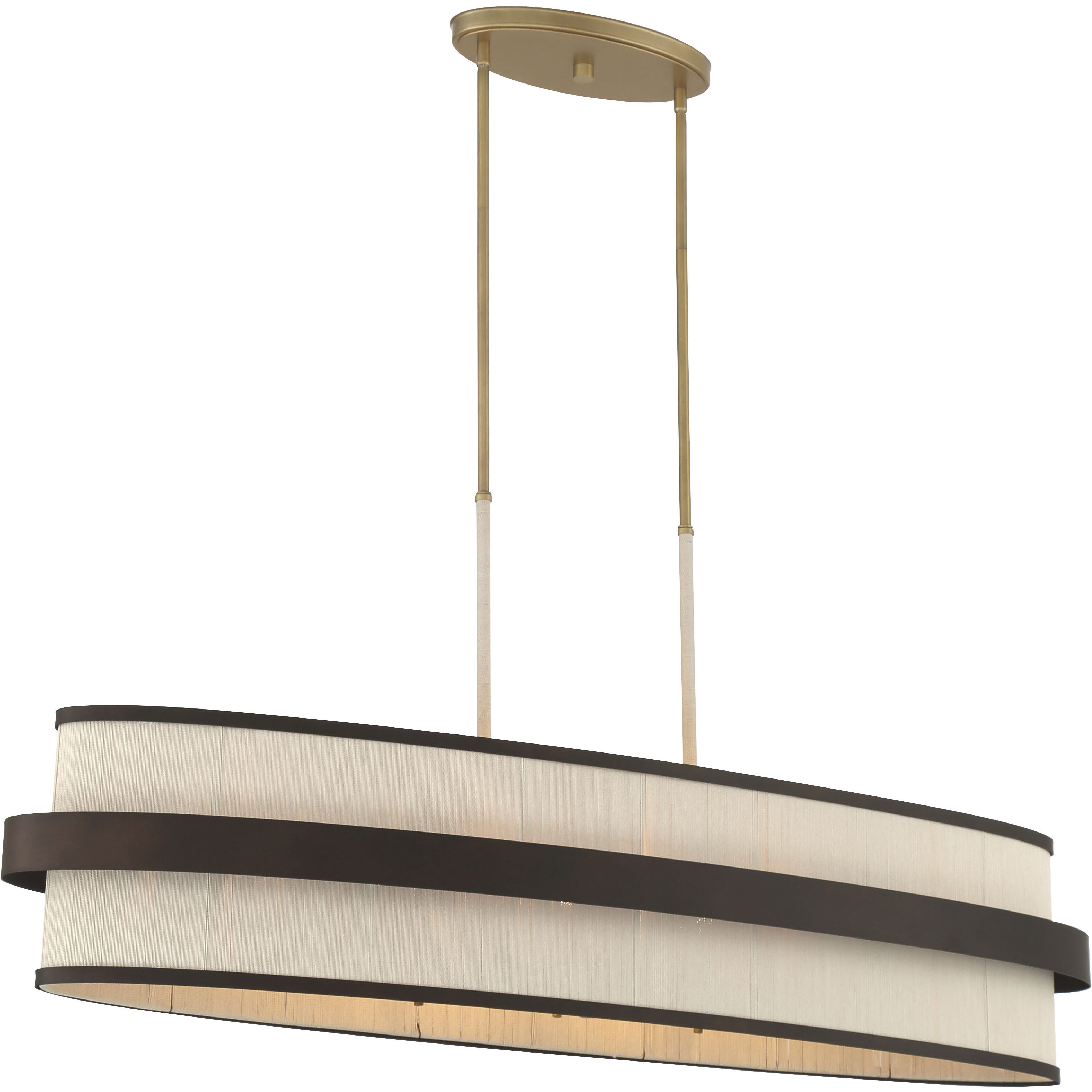 Harbor Wrap Island Light Ceiling Light in Legacy Brass and Dark Bronze