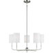 Foxdale 5 Light 26 inch Brushed Nickel Chandelier Ceiling Light