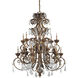 Jonathan 24 Light 51 inch Padova Chandelier Ceiling Light