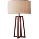 Quinn 24 inch 150.00 watt Walnut Table Lamp Portable Light