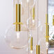 Bubbles 1 Light 8 inch Satin Brass Pendant Ceiling Light