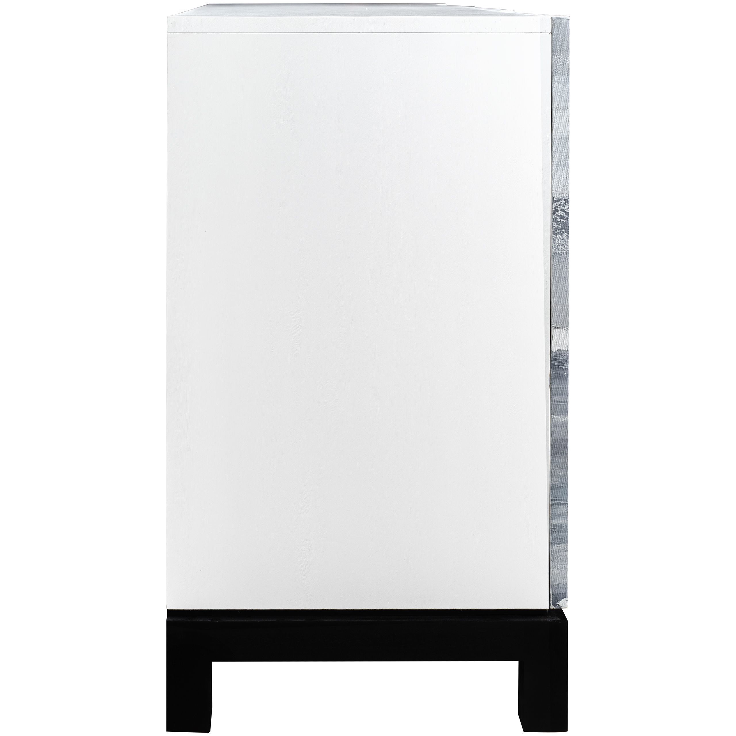 Torres White with Gray and Ebony Credenza