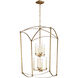 Sean Lavin Thayer 8 Light 24 inch Antique Gild Lantern Chandelier Ceiling Light