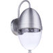 Sivo Outdoor Wall Mount in Satin Aluminum, Medium