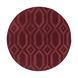 Metro 72 X 72 inch Dark Red Indoor Area Rug, Round