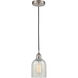 Edison Caledonia LED 5 inch Brushed Satin Nickel Mini Pendant Ceiling Light