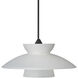 Trilo 7 1 Light Black Cord Pendant Ceiling Light