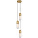Thomas O'Brien Junio LED 8.75 inch Hand-Rubbed Antique Brass Pendant Ceiling Light in Frosted Glass