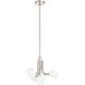 Stockholm LED 16 inch Polished Nickel Convertible Pendant Ceiling Light