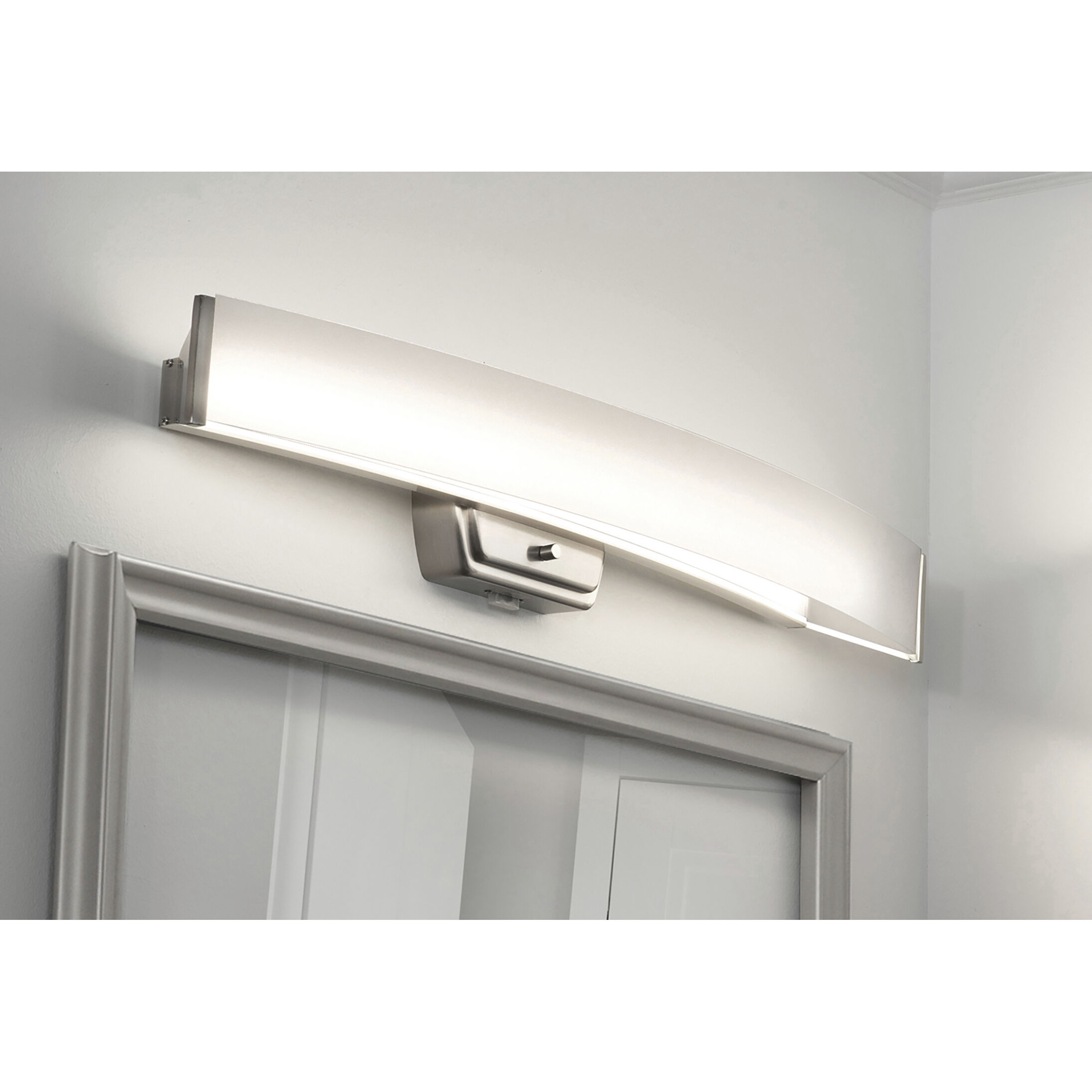Layla LED 32.66 inch Brushed Nickel Vanity Light Wall Light in 32 in