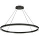 Althea LED 53 inch Satin Black Chandelier Ceiling Light