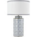 Ambert 27 inch 150 watt Blue Table Lamp Portable Light