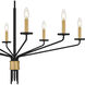 Alexander 8 Light 40 inch Matte Black Chandelier Ceiling Light