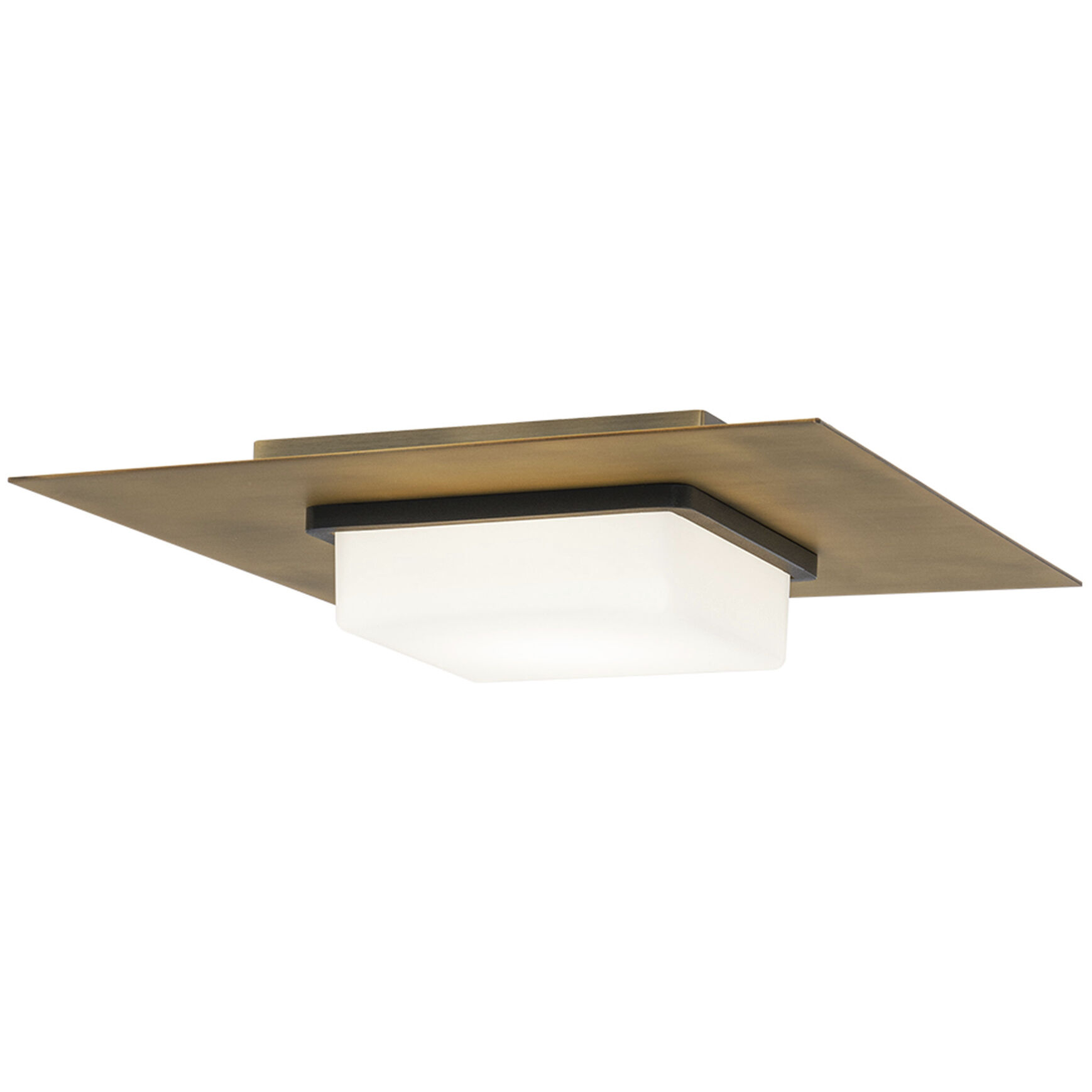 Double Decker 1 Light 14.00 inch Flush Mount