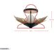 Aristocrat 4 Light 26 inch Dark Bronze and French Gold Semi Flush Mount Ceiling Light