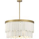 Briscade 9 Light 28 inch Painted Legacy Brass Pendant Ceiling Light